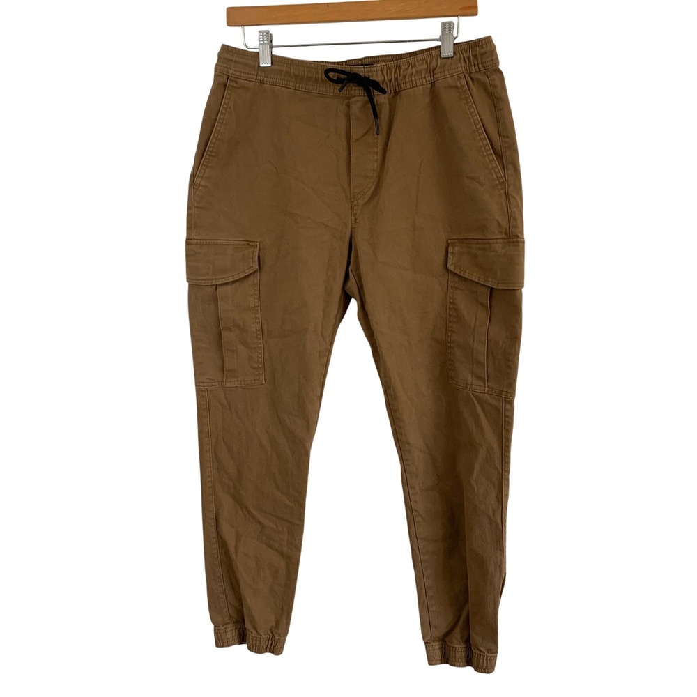 WXYZ MFG CO Los Angeles Mens Brown Cargo‎ Jogger Pants WC527J1 Size M 30x27